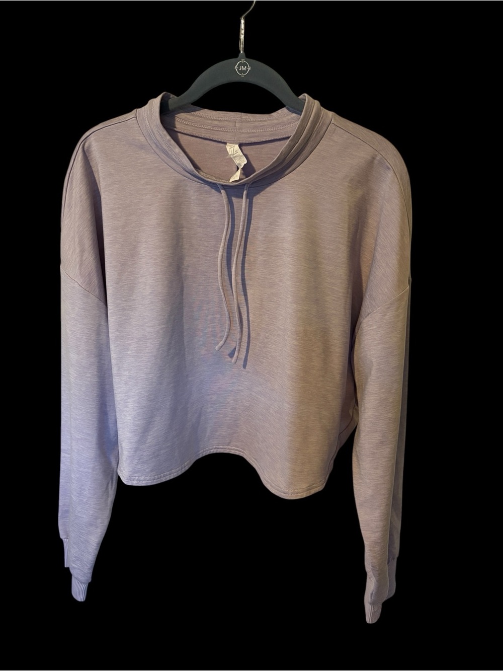 Zella Light Lavender Cropped Pullover Hoodie